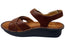 Alegria Kelsi Womens Comfortable Leather Sandals Marrone