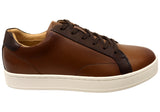 Florsheim Mens Leather EE Extra Wide Monopoli Lace To Toe Sneakers