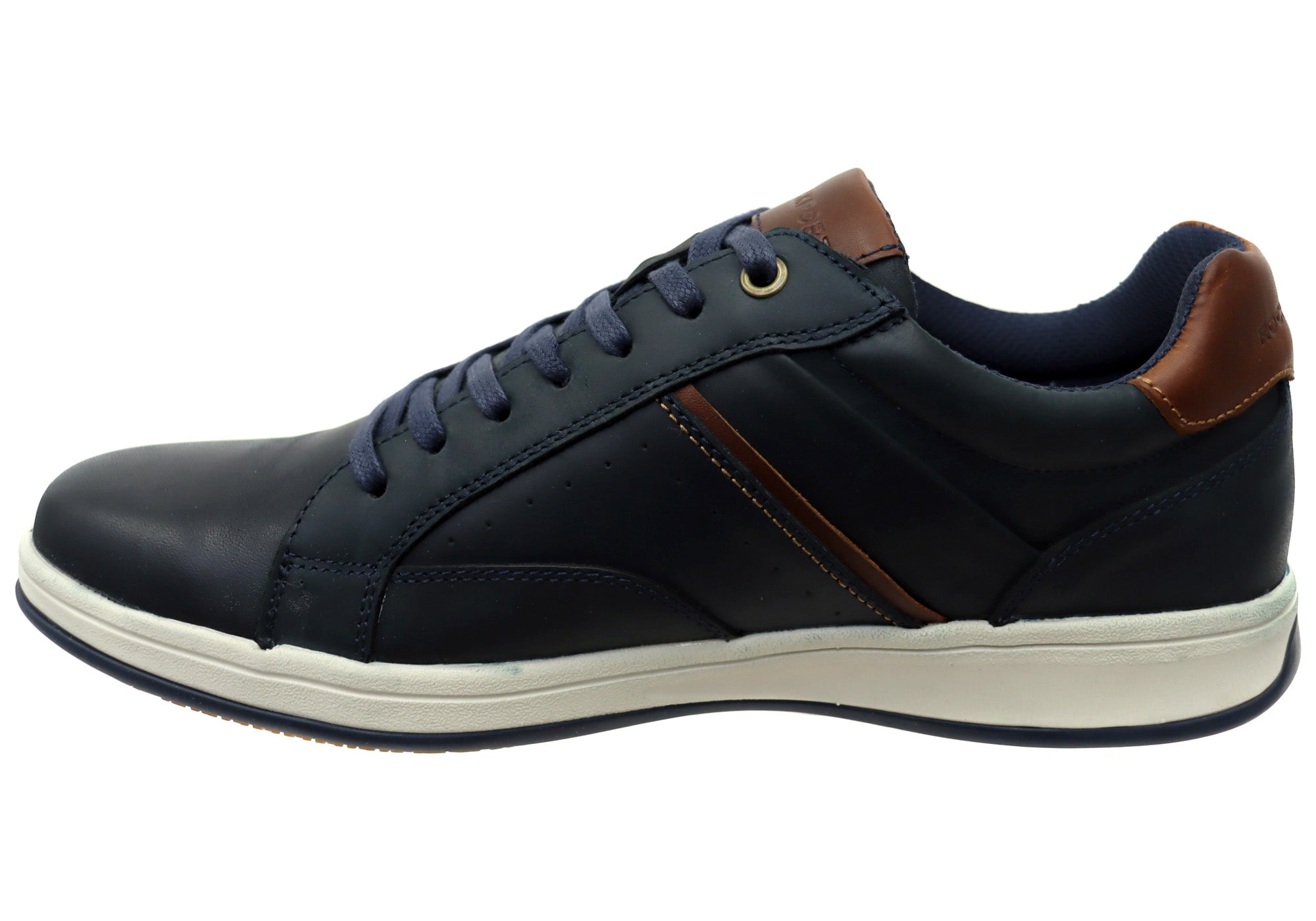 Navy Leather
