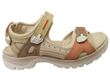 ECCO Womens Offroad Comfortable Leather Adjustable Sandals