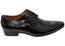 Florsheim Mens Copenhagen Cap Toe Derby EE Extra Wide Leather Shoes
