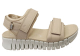 ECCO Womens Gruuv Sol Comfortable Leather Adjustable Sandals