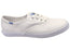 Keds Womens Champion Organic Cotton White Comfortable Sneakers