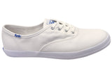Keds Womens Champion Organic Cotton White Comfortable Sneakers