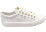 Keds Womens Jump Kick Perf Leather White Casual Comfortable Sneakers
