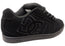 DC Shoes Mens Net Comfortable Leather Lace Up Shoes Black Black Black