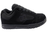 DC Shoes Mens DC Coiler Comfortable Leather Shoes Black Black