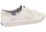 Keds Womens Kickstart Leather White Casual Comfortable Sneakers