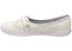 Keds Womens The Mini Canvas White Comfortable Shoes