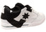 DC Shoes Mens DC Command Comfortable Leather Shoes White Black