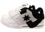 DC Shoes Mens DC Command Comfortable Leather Shoes White Black