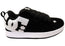 DC Shoes Mens Court Graffik Comfortable Leather Lace Up Shoes Black White
