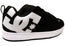 DC Shoes Mens Court Graffik Comfortable Leather Lace Up Shoes Black White