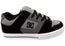 DC Shoes Mens Pure Comfortable Leather Lace Up Shoes Grey Black