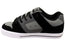 DC Shoes Mens Pure Comfortable Leather Lace Up Shoes Grey Black