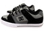 DC Shoes Mens Pure Comfortable Leather Lace Up Shoes Grey Black