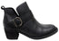 Born Royce Womens Comfortable Leather Mid Heel Ankle Boots