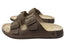 ECCO Cozmo Mens Comfortable Nubuck Leather Slides Sandals