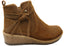 Born Vaughn Womens Comfortable Suede Leather Wedge Ankle Boots
