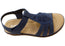 Panache Naomy Womens Comfortable Sandals With Cushioned Footbed