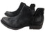 Born Kerri Womens Comfortable Leather Low Heel Ankle Boots