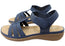 Panache Naomy Womens Comfortable Sandals With Cushioned Footbed