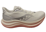 Saucony Womens Triumph 23 Comfortable Athletic Shoes Ivory Mauve