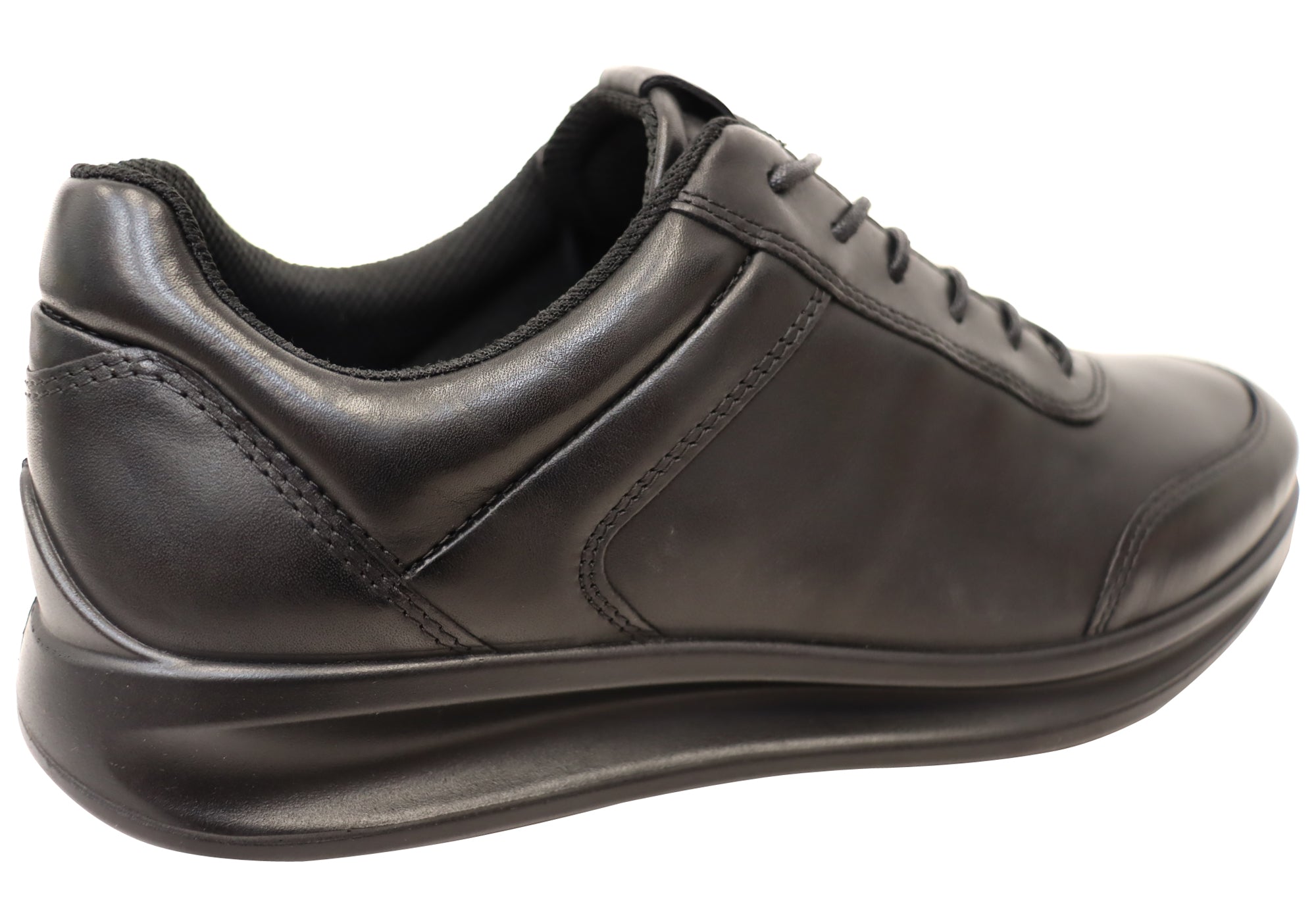 ECCO Mens Leather Aquet Sneakers Shoes Brand House Direct