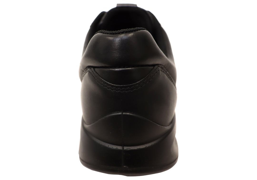 ECCO Mens Leather Aquet Sneakers Shoes – Brand House Direct
