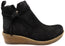 Born Vaughn Womens Comfortable Suede Leather Wedge Ankle Boots