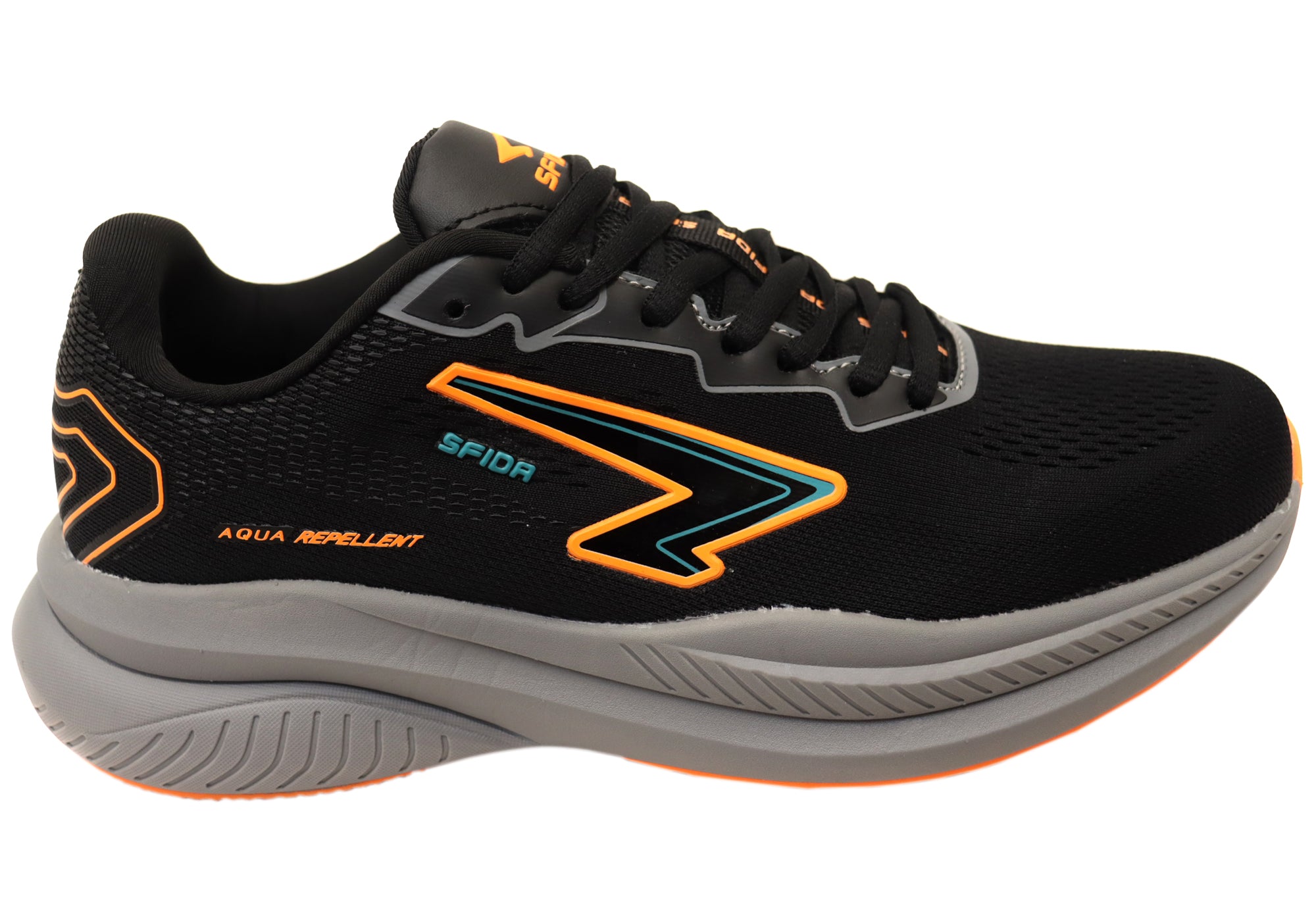 Black Orange Teal
