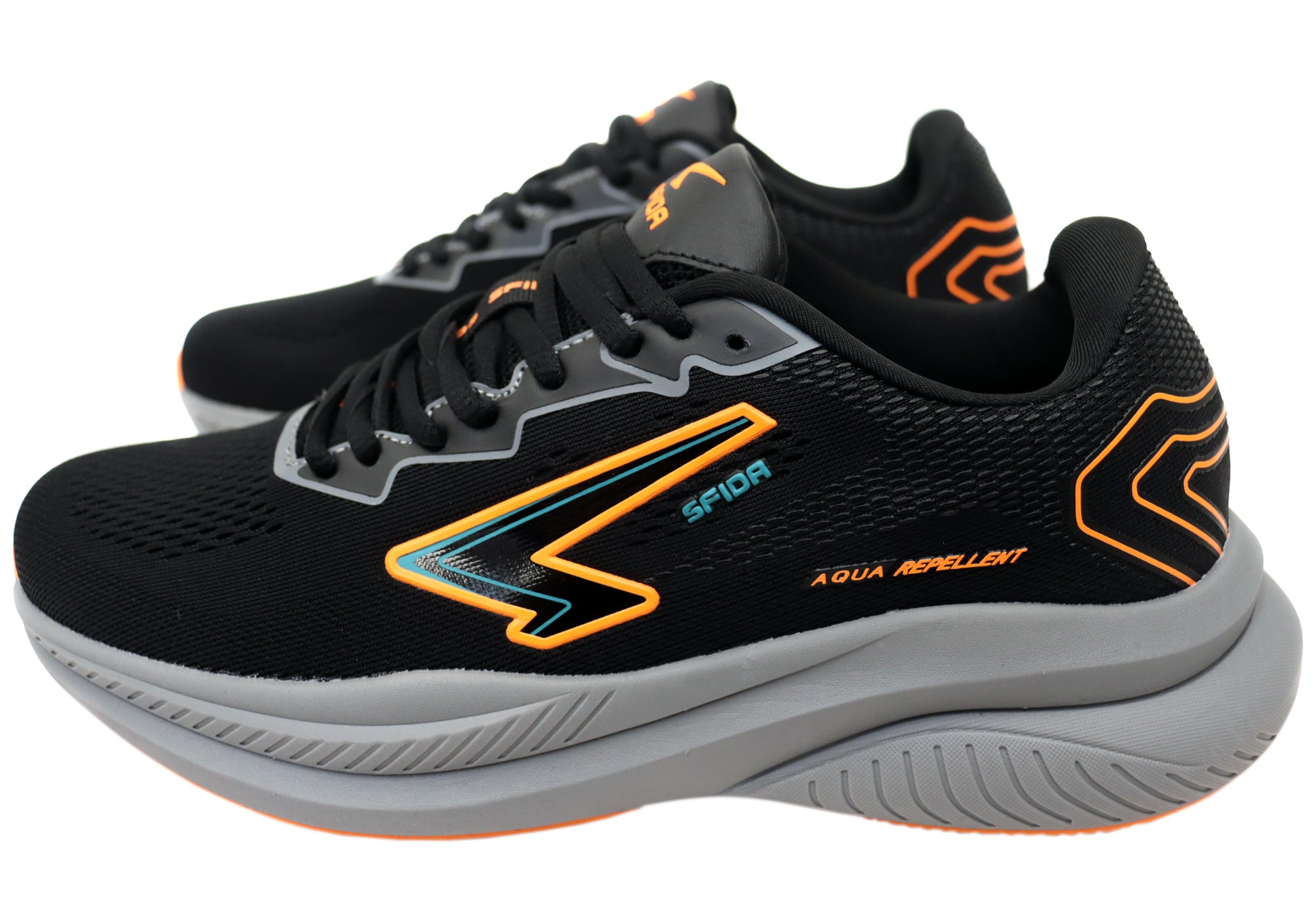 Black Orange Teal