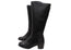 Caprice Bexarnir Womens Wide Fit Leather Mid Heel Knee High Boots