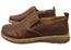 Born Mens Bryson Leather Comfortable Slip On Shoes