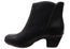 Comfortiva Barras Womens Comfortable Leather Mid Heel Ankle Boots