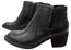 Born Reece Womens Comfortable Leather Mid Heel Ankle Boots