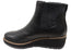 Comfortiva Ferna Womens Comfortable Leather Wedge Ankle Boots