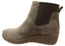 Comfortiva Ferna Womens Comfortable Leather Wedge Ankle Boots