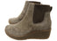Comfortiva Ferna Womens Comfortable Leather Wedge Ankle Boots