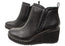 Sofft Emeree Womens Comfortable Leather Wedge Ankle Boots
