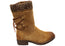 Comfortiva Salem Womens Wide Fit Comfort Leather Suede Mid Calf Boots