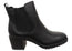 Comfortiva Hammond Womens Wide Fit Leather Mid Heel Ankle Boots