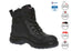 KingGee Black Mens Tradie Zip Lace Composite Safety Work Boots