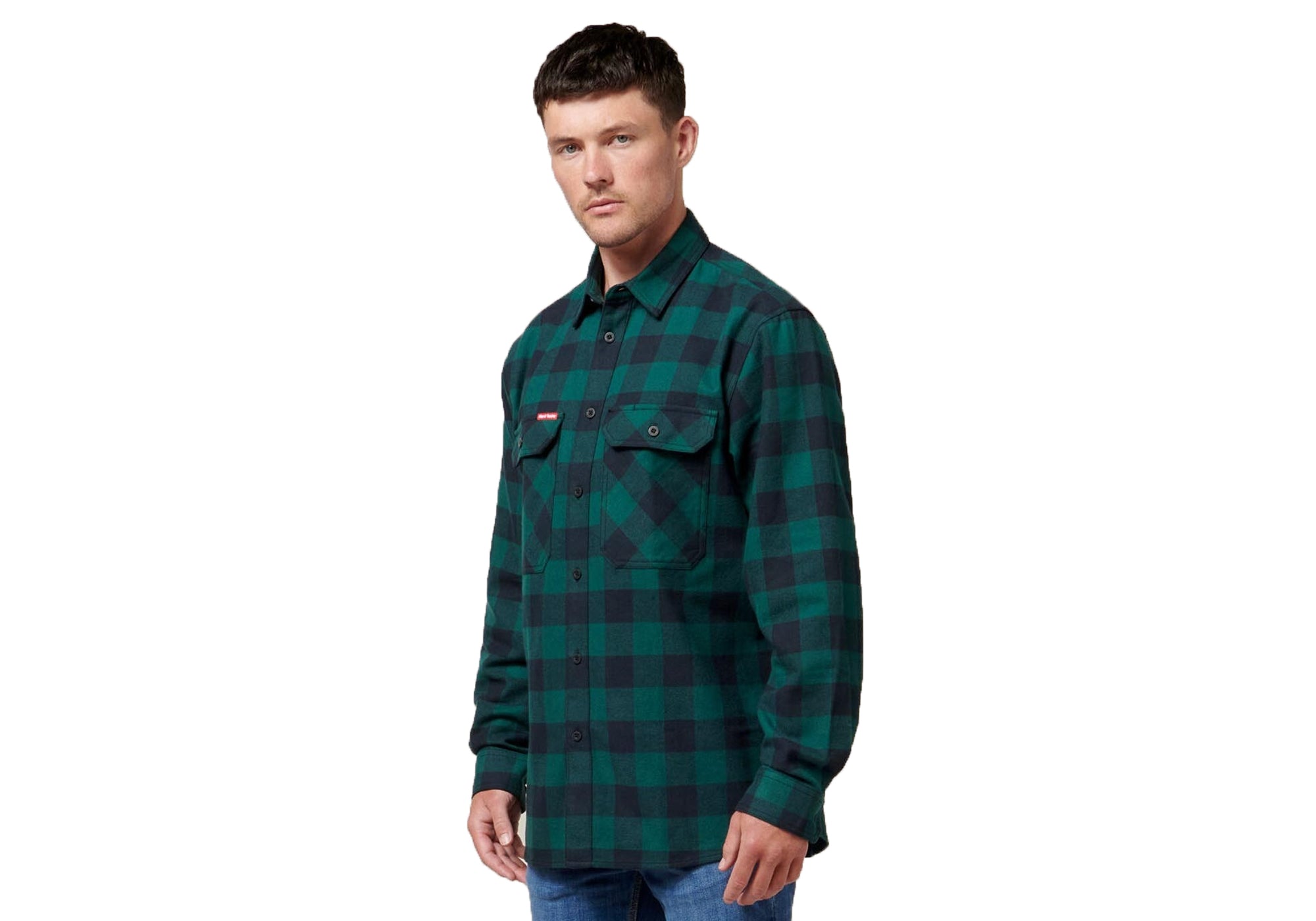 Hard Yakka Mens Legend Sleeve Check Flannel Shirt