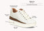 Born Mira Womens Comfortable Leather Lace Up Sneakers