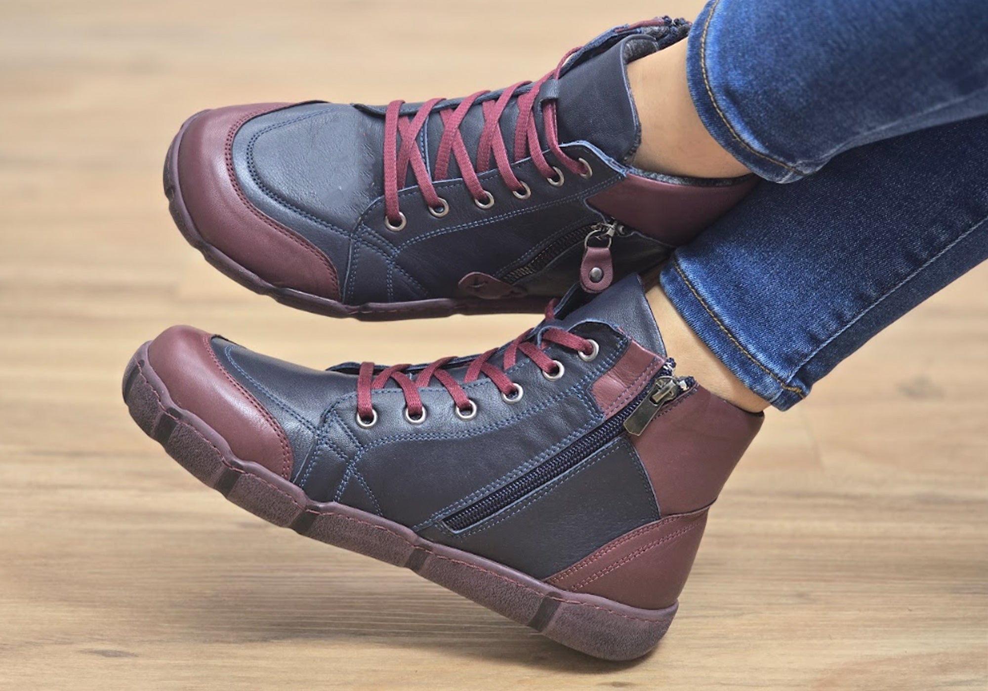 Burgundy Navy