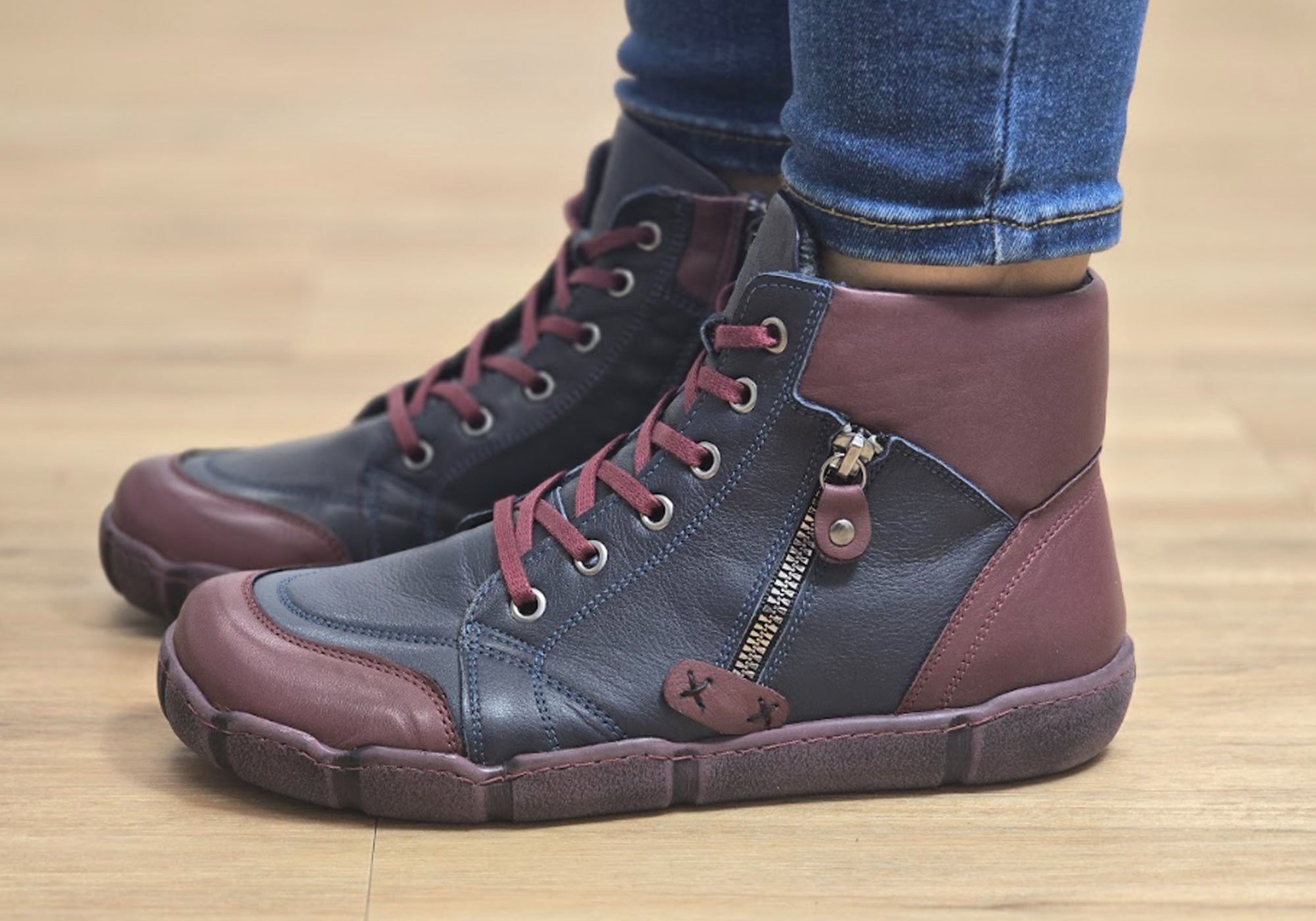 Burgundy Navy
