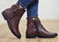 Perlatto Penny Womens Comfortable Leather Ankle Boots Made In Brazil
