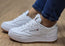 Reebok Club C Double Womens Comfortable Leather Lace Up Sneakers