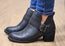 Born Royce Womens Comfortable Leather Mid Heel Ankle Boots